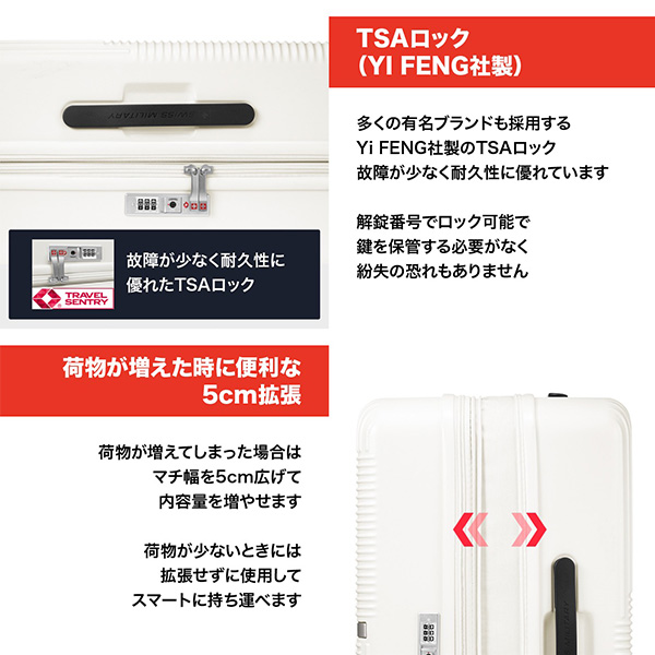 米国領土圏でも手荷物を施錠して預けられるTSAロック搭載