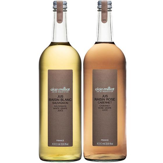 アラン・ミリア ソーヴィニヨン・ブラン種 白グレープジュース &カベルネ・ソーヴィニヨン種 ロゼ 1000ml 2本セット