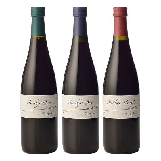 プレミアム山ぶどうジュース アメジストのしずく3本セット