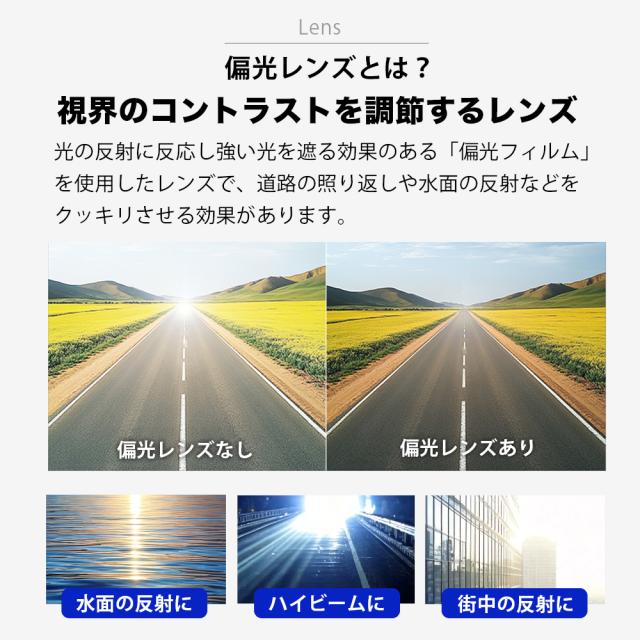 偏光サングラス