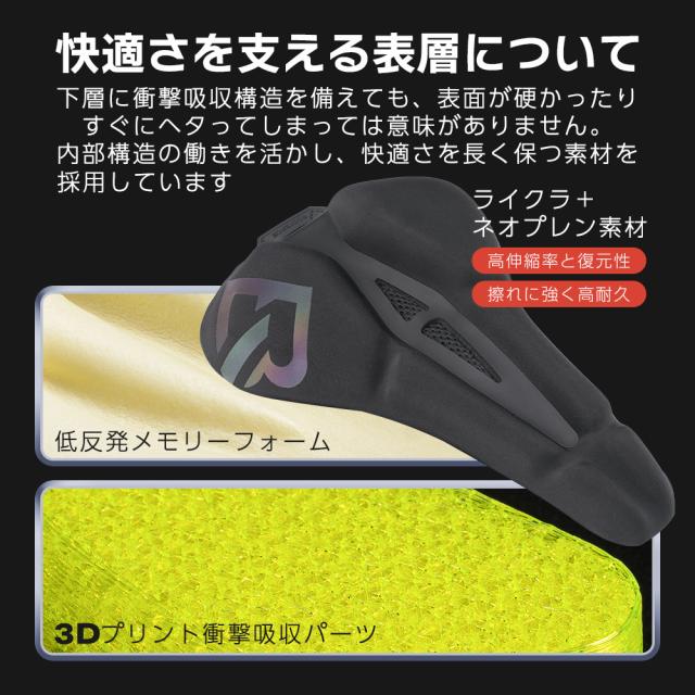 3Dプリントサドルカバー