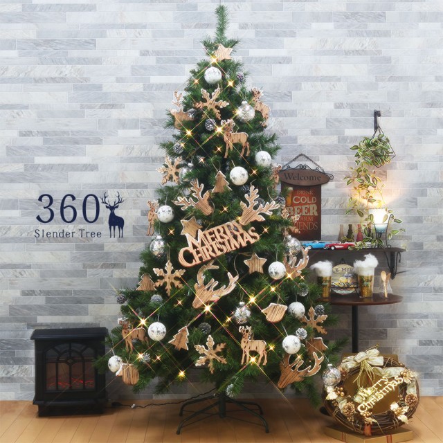 通販在庫あ クリスマスツリー ornament Xmas tree wood LL の通販はau PAY マーケット - 恵月人形本舗｜商品ロットナンバー： おしゃれ 北欧 360cm 高級 スレンダーツリー オーナメントセット LED付き ツリー スリム 国内最安値
