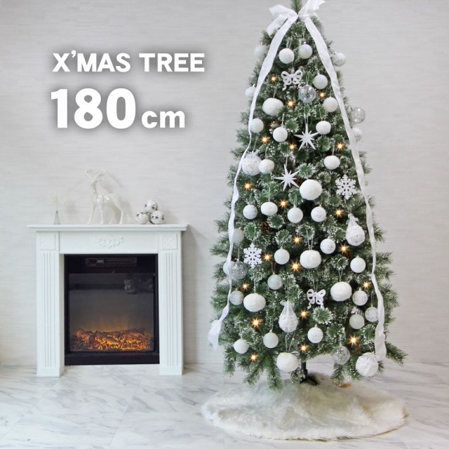 大得価定番 クリスマスツリー オーナメント セット ツリー スリム ornament Xの通販はau PAY マーケット - 恵月人形本舗|商品ロットナン おしゃれ 北欧 180cm スノー ホワイト コンパクト 高級 ツリー LED付き お得高品質