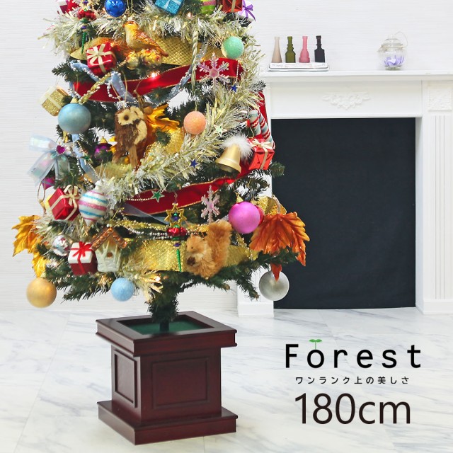 クリスマスツリー 木製 北欧 クリスマスツリー おしゃれ Led付き 180cm 通販 ポット おもちゃ 趣味 ウッドベーススリムツリー Ornament ツリー オーナメントセット スリム Xmas