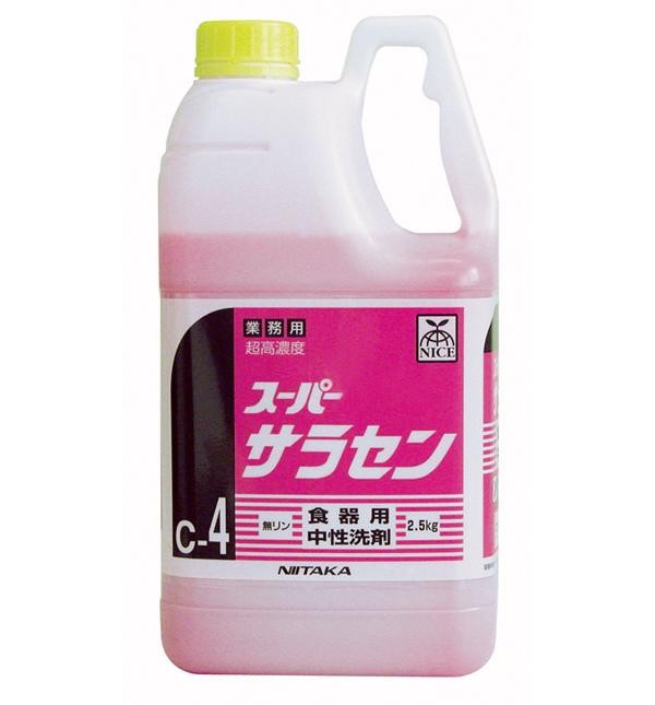 2022年最新入荷 業務用 食器用洗剤 スーパーサラセン(C-4) 4kg×4本 211842(a-1082904) 高濃度 - 洗剤、クリーナー -  hlt.no