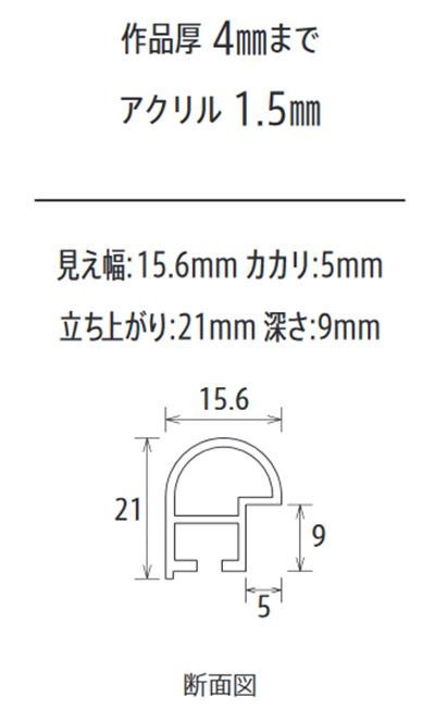 特価超激得 アルナ アルミフレーム デッサン額 IC シルバー 全紙