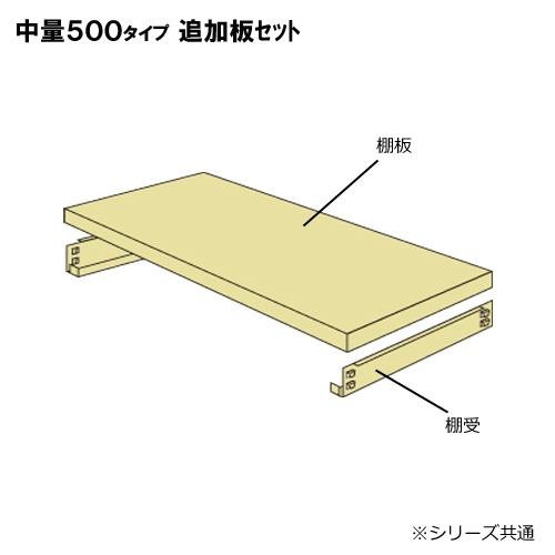 中量ラック 耐荷重500kgタイプ 単体 間口1500×奥行750mm 追加板 ニュー