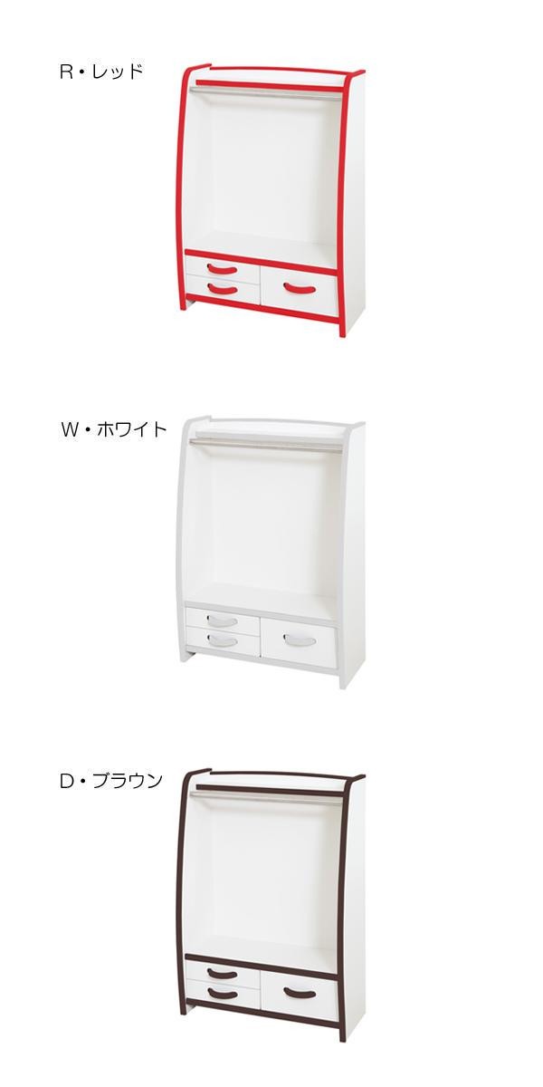 知育家具 EVAキッズシリーズ ハンガーラック 幅63cm HRJ-63H D・ブラウン(a-1501356)