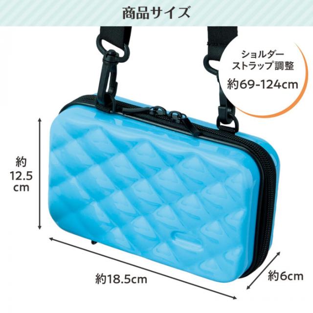 ショルダーストラップは約69-124cmで調整可