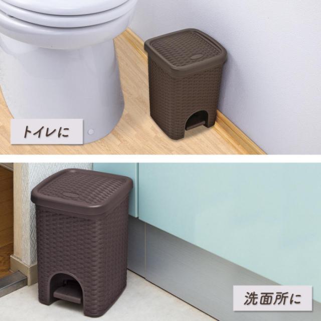 トイレのサニタリーボックスや洗面所のミニゴミ箱としても