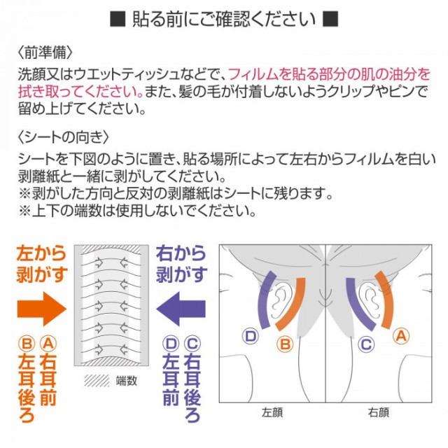 目のシワ、ほうれい線、頬のたるみに