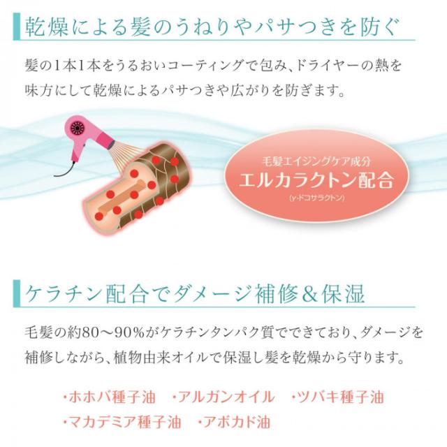 毛髪エイジングケア成分のエルカラクトン配合