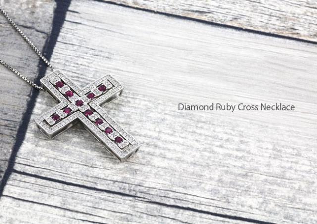 買い保障できる ゴールド クロス ネックレス メンズ 18k ペンダント ダイヤモンド ルビー その他アクセサリー ジュエリー Www Medpro Services Com
