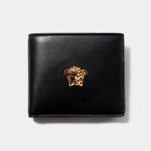 安心発送 Versace ヴェルサーチ Mens Dpu6737dvt8me 1b00v ウォレット 二つ折り メドゥーサ ラ メンズ Wallet 折りたたみ財布 Vitriumcapital Com