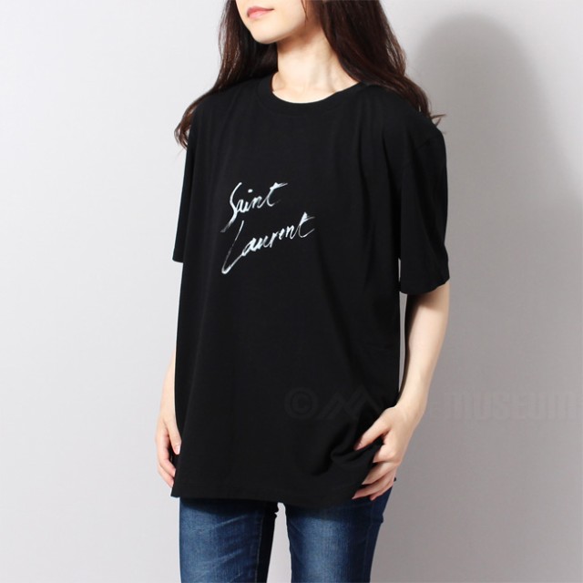 クリアランスバーゲン 期間限定開催 サンローランパリ Saint Laurent Paris Tシャツ Boyfriend Tshirt Col Rondover Noir Naturel Yb2is 送料無料 公式通販 Www Kaneorthotics Co Nz