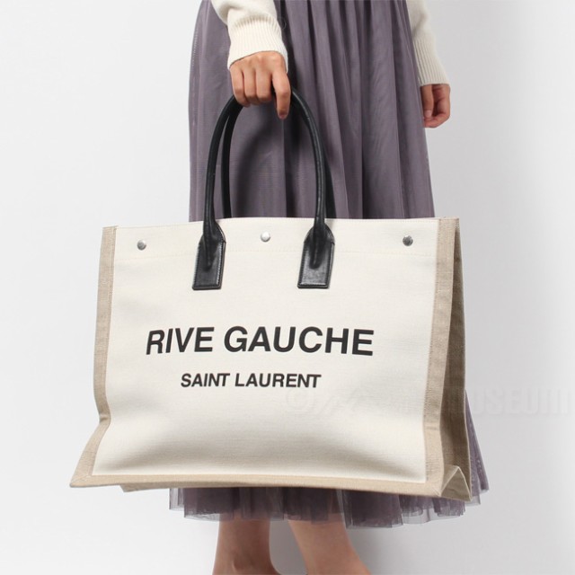 SAINT LAURENT サンローラン トート ハンドバッグ RIVE GAUCHE TOTE リヴゴーシュトート レディース キャンバス  499290FAABRの通販はau PAY マーケット - Mike Museum | au PAY マーケット－通販サイト