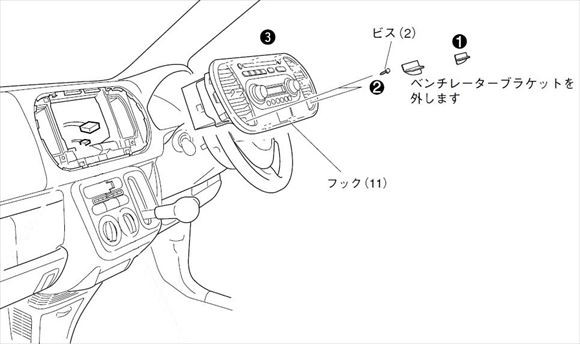 日産 モコ スズキ MRワゴン MG22S/MF22S おしく オーディオパネルセット