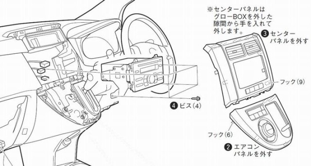 ダイハツ ミラカスタム (L275S/L285S) H18~H25 2DINワイドナビ取付キット オーディオ/パネル D71B-MIRAの通販はau  PAY マーケット - パネル王国 | au PAY マーケット－通販サイト