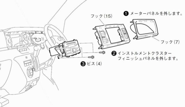 配線付 ダイハツ アトレーワゴン (S321G/S331G) H19~現在 2DINワイドナビ取付キット オーディオ/パネル  D72B-T0の通販はau PAY マーケット - パネル王国 | au PAY マーケット－通販サイト