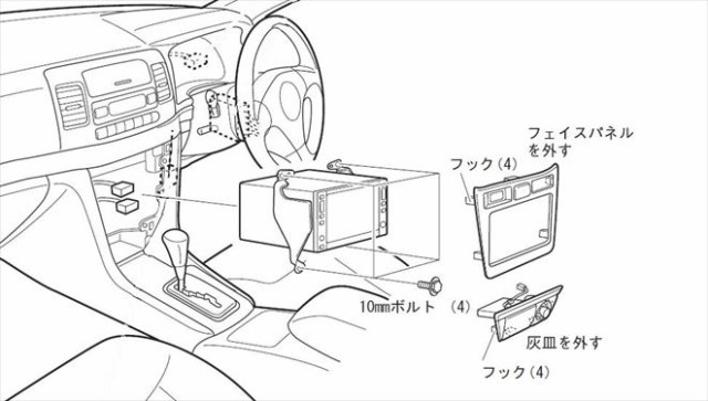 トヨタ マークII/マーク2 (JZX110/GX110/GX115) H12~H16 2DINナビ取付キット オーディオ/パネル  KK-Y38Dの通販はau PAY マーケット - パネル王国 | au PAY マーケット－通販サイト