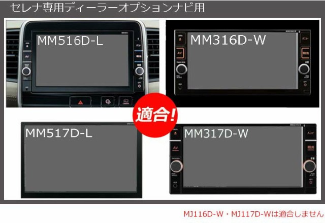 セレナ C27 アラウンドビューモニターの映像を純正ナビ(MM516D-L MM316D-W MM517D-L MM317D-W)に表示できる