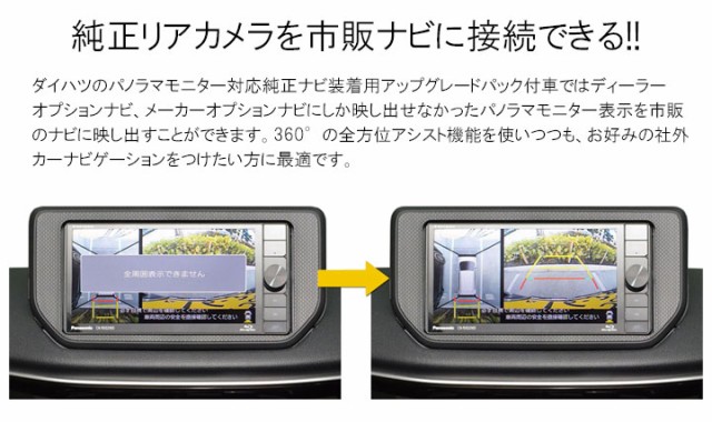 ダイハツ ムーヴカスタム (LA150S/LA160S) H29/8~現在 バックカメラ変換配線 パノラマモニター対応純正ナビ TR-117 ムーブの通販はau  PAY マーケット - パネル王国 | au PAY マーケット－通販サイト