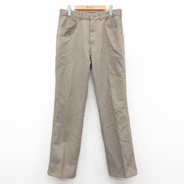 古着 リー Lee パンツ メンズ 80年代 80s タロン ベージュ系 25n