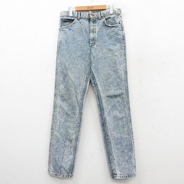 古着 リー Lee ジーンズ メンズ 90年代 90s ケミカルウォッシュ コッ