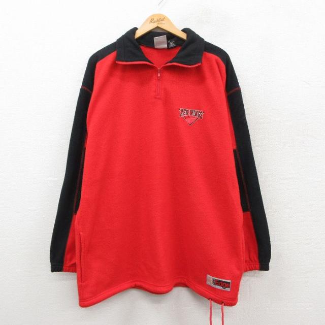 古着 長袖 ハーフジップ フリース ジャケット メンズ 00年代 00s NHL