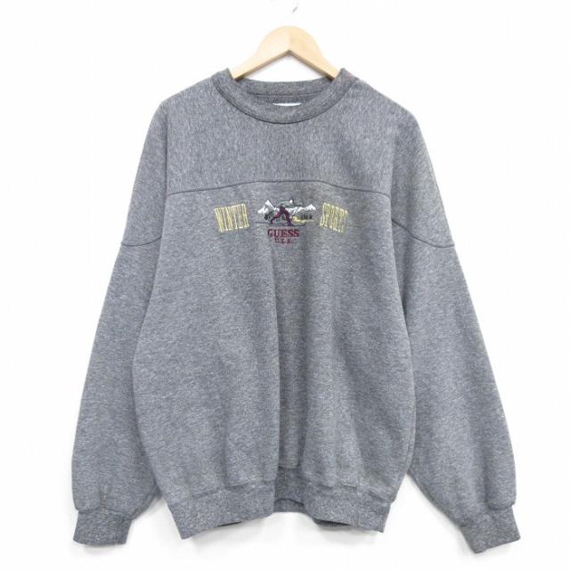 古着 ゲス GUESS 長袖 ブランド スウェット メンズ 90年代 90s ス