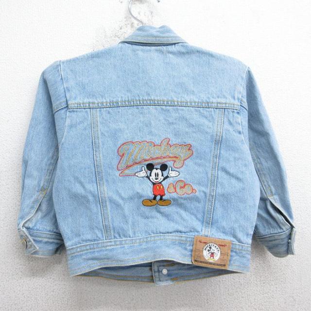 古着 長袖 ジージャン キッズ ボーイズ 子供服 90年代 90s ディズニー