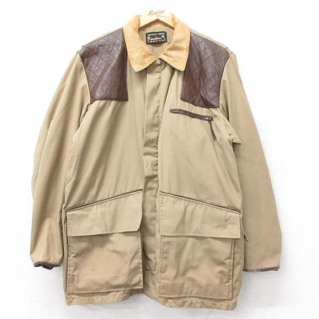 古着 長袖 ハンティング ジャケット メンズ 70年代 70s 襟コーデュロイ