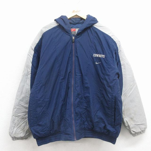 古着 ナイキ NIKE 長袖 ナイロン ジャケット メンズ 00年代 00s N
