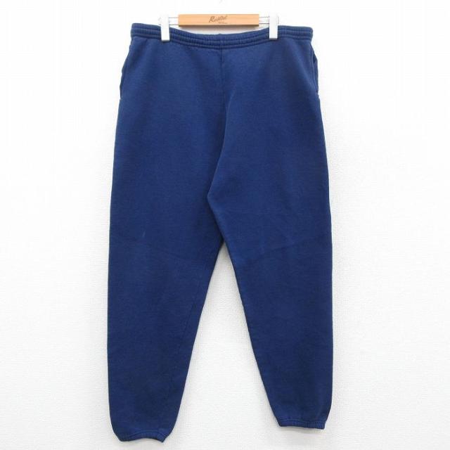 古着 リー Lee スウェット パンツ メンズ 90年代 90s 無地 紺 26