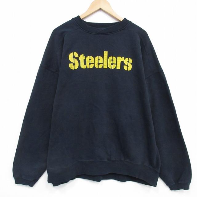 古着 リーボック 長袖 スウェット メンズ 00年代 00s NFL ピッツバー