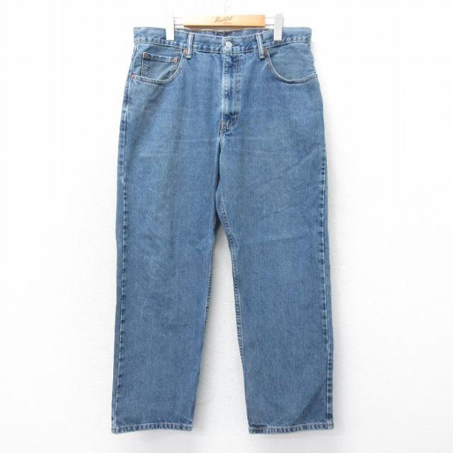 古着 ジーンズ Levis リーバイス 550 メンズ ヒゲ コットン 紺 デニ