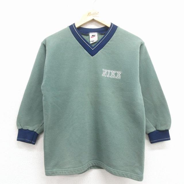古着 ナイキ NIKE 長袖 スウェット キッズ 子供服 90年代 90s ワン