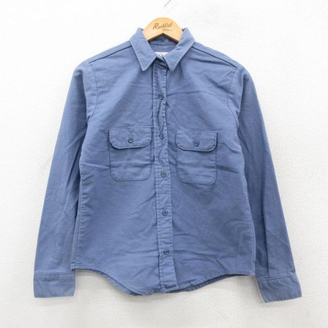 古着 オービス 長袖 ヘビー フランネル シャツ レディース 80年代 80s 