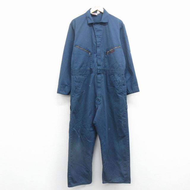 古着 ディッキーズ 長袖 ワーク ツナギ メンズ 90年代 90s 大きいサイズ