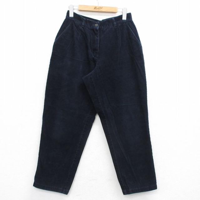 古着 エルエルビーン コーデュロイ パンツ レディース 00年代 00s 紺 2