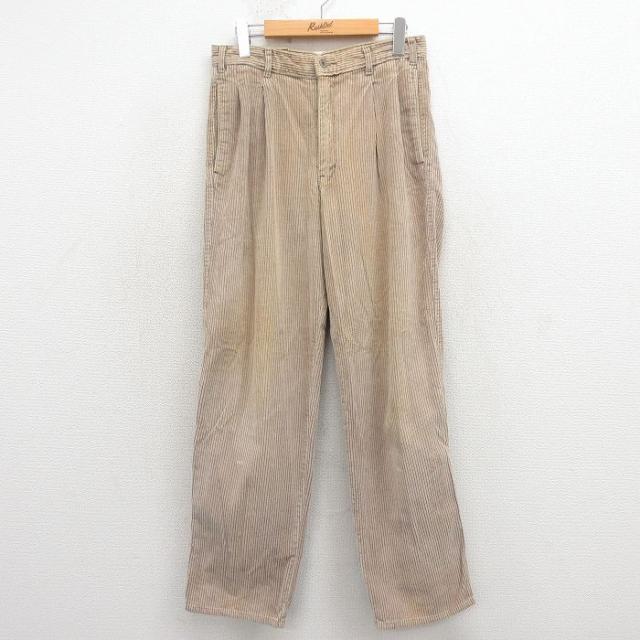 古着 ドッカーズ コーデュロイ パンツ メンズ 90年代 90s 太畝 ベージュ