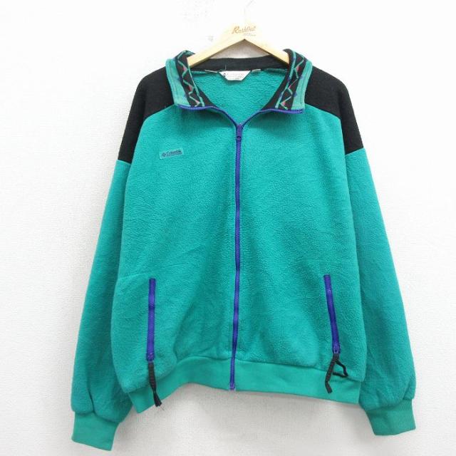 古着 コロンビア 長袖 フリース ジャケット メンズ 90年代 90s 大きいサ