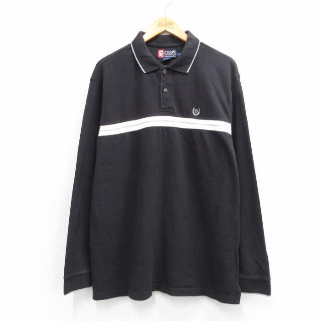 古着 ラルフローレン チャップス 長袖 ブランド ポロ シャツ メンズ 90年代