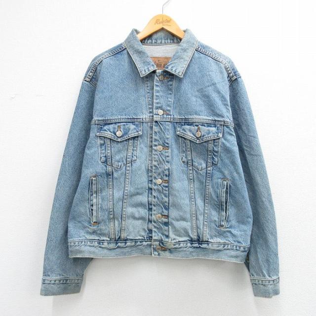古着 ギャップ GAP 長袖 ジージャン メンズ コットン 紺 デニム 26ma