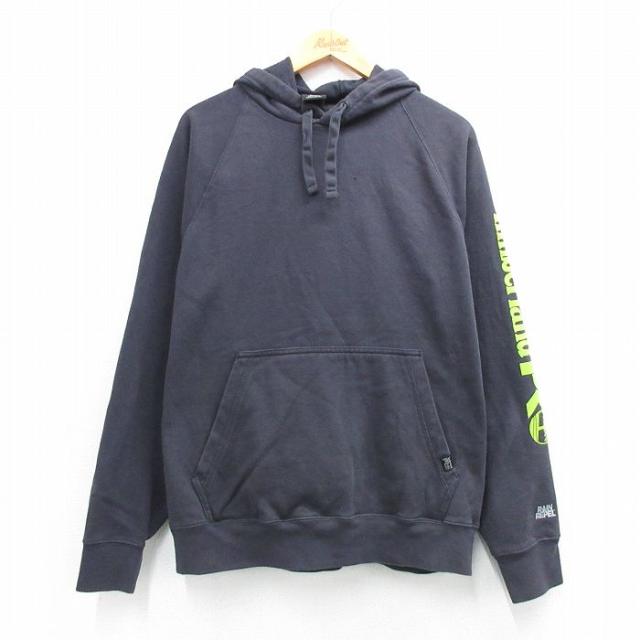 古着 ティンバーランド 長袖 スウェット パーカー メンズ ビッグロゴ RAIN