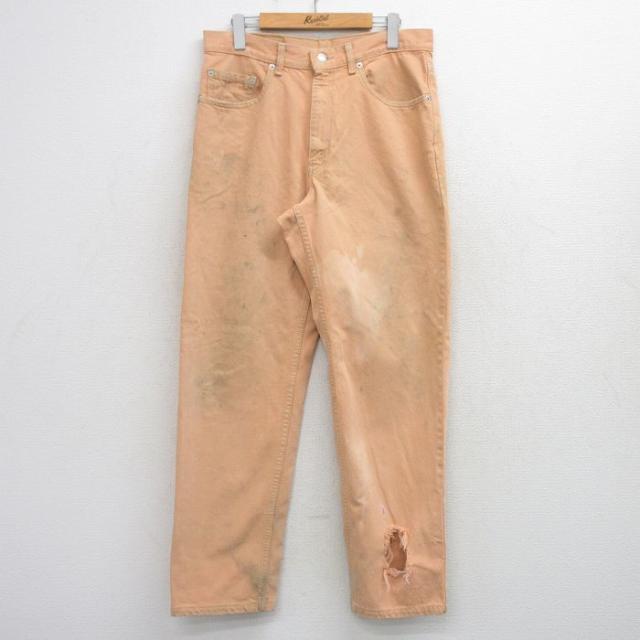 古着 ジーンズ Levis リーバイス 550 メンズ 00年代 00s オレン
