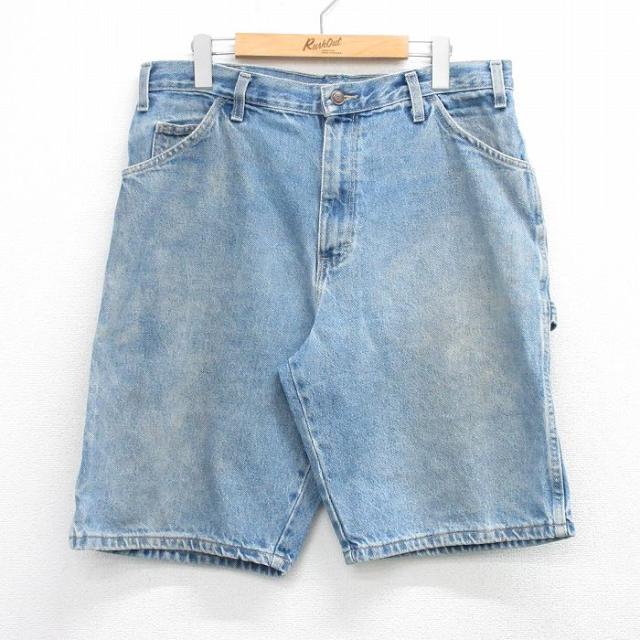 古着 ディッキーズ ショート ペインター パンツ ショーツ メンズ コットン 紺