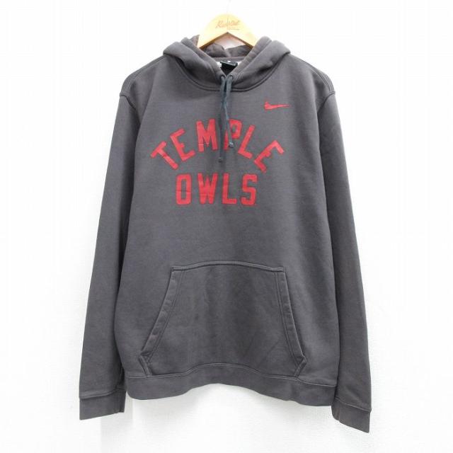 古着 ナイキ NIKE 長袖 スウェット パーカー メンズ TEMPLE OWL