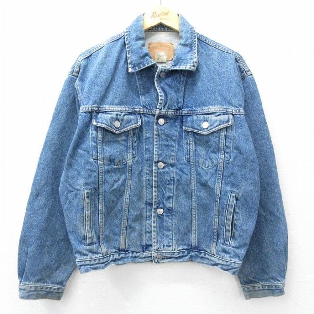 古着 ギャップ GAP 長袖 ジージャン メンズ 00年代 00s コットン 紺