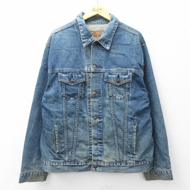 古着 ギャップ GAP 長袖 ジージャン メンズ 00年代 00s コットン 紺